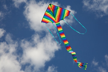 Image showing Kite Flying Bright Colours