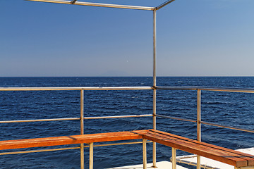 Image showing Boat deck