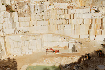 Image showing White marble quarry