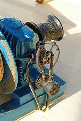 Image showing Blue anchor motor winding