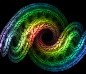 Image showing multicolored vortex