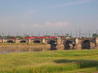 Image showing Elbe river in Dresden