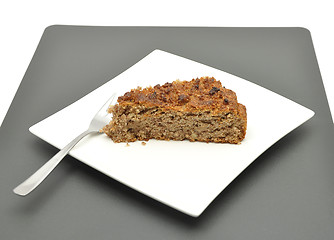 Image showing Slice of wholemeal cake