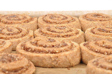 Image showing Spiral hazelnut cookies