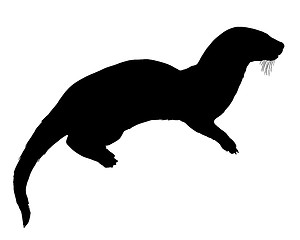 Image showing Otter silhouette