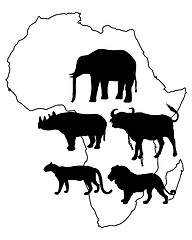 Image showing Africa Big Five