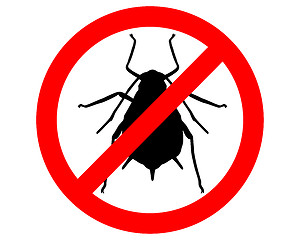 Image showing Aphid prohibition sign