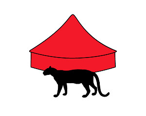 Image showing Leopard  in circus 