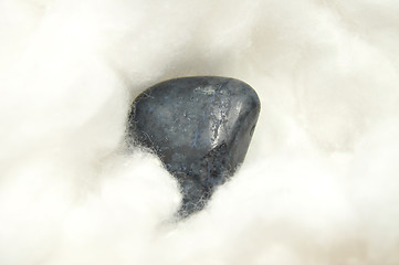 Image showing Dumortierite mineral on cotton
