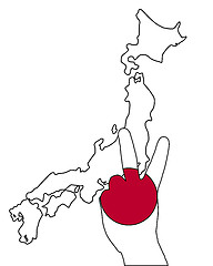 Image showing Japan hand signal