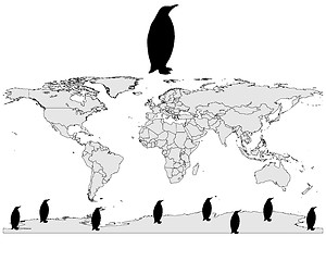 Image showing Emperor penguin range