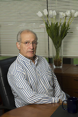 Image showing senior executive in office