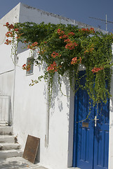 Image showing greek island street scene