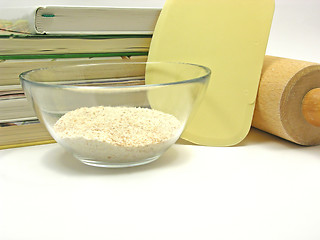 Image showing Equipment for baking on a white background