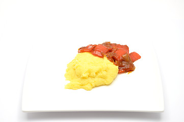 Image showing Detailed but simple image of  polenta dish