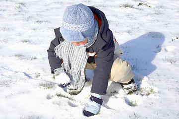 Image showing Little boy playing