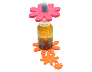 Image showing Bach flower remedies and felt decoration