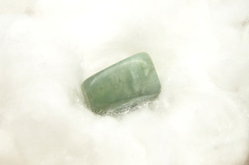 Image showing Moss agate on cotton