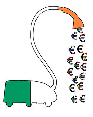 Image showing Irish Euro vacuum cleaner