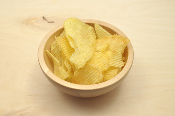 Image showing Detailed but simple image of potato chips