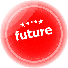 Image showing future red rubber stamp over a white background