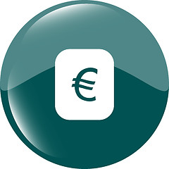 Image showing Currency exchange sign icon. Currency converter symbol. Money label