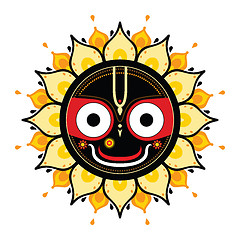Image showing Jagannath. Indian God of the Universe.