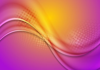 Image showing Abstract bright waves background