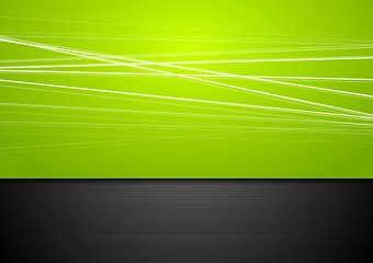 Image showing Abstract green and black background