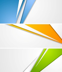 Image showing Abstract tech corporate banners