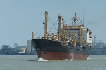 Image showing Ship leaving port