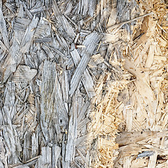 Image showing Wooden pressed shavings natural background