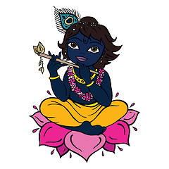 Image showing Hindu God Krishna.