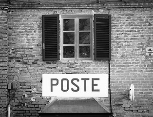 Image showing Italian postal office