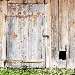 Image showing wooden wall background