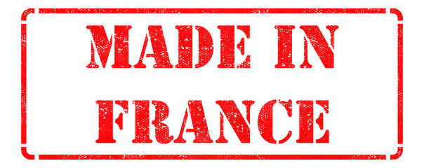 Image showing Made in France - Red Rubber Stamp.