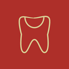 Image showing Dental Flat Icon