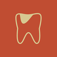 Image showing Dental Flat Icon