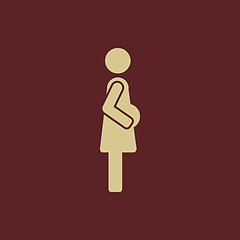 Image showing Maternity Flat Icon