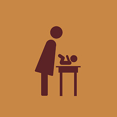 Image showing Maternity Flat Icon