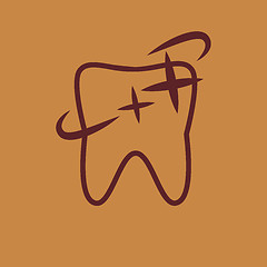 Image showing Dental Flat Icon