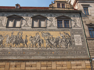 Image showing Fuerstenzug Procession of Princes in Dresden, Germany