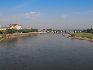 Image showing Elbe river in Dresden