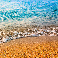 Image showing Sand Beach And Wave