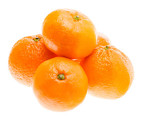 Image showing Tasty Sweet Tangerine Orange Mandarin Fruit