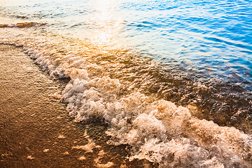 Image showing Sand Beach And Wave