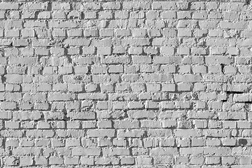 Image showing White Brick Wall Pattern