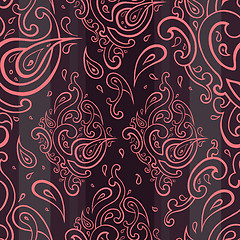 Image showing Seamless Paisley background.