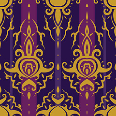 Image showing Seamless wallpaper pattern.