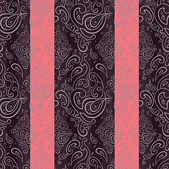 Image showing Seamless Paisley background.